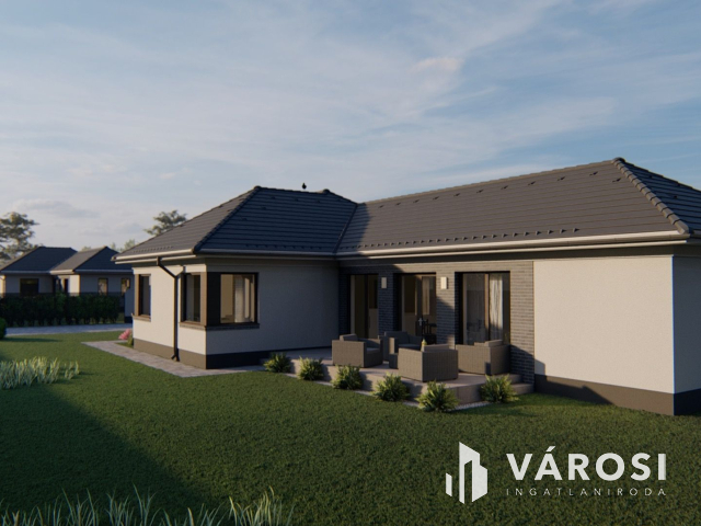 Modern, hőszivattyús, 106 m2-es családi ház népszerű helyen